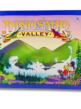 DINOSAUR VALLEY Softcover children's book by Canadian author Janet Lee 2010s